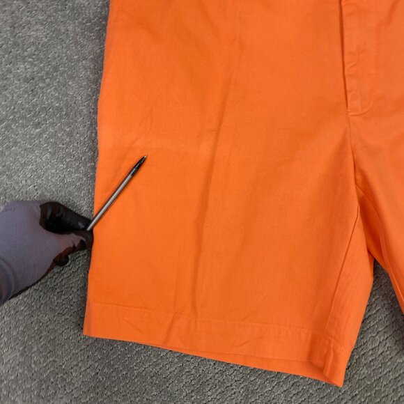 Vintage Polo Ralph Lauren Prospect Shorts Men's 40 Orange Cotton Classic Chino - Picture 3 of 15
